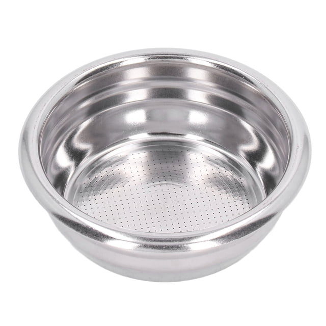 Panier filtrant poreux en acier inoxydable pour 2 tasses - Accessoires pour machine à café - Poignée de 58 mm