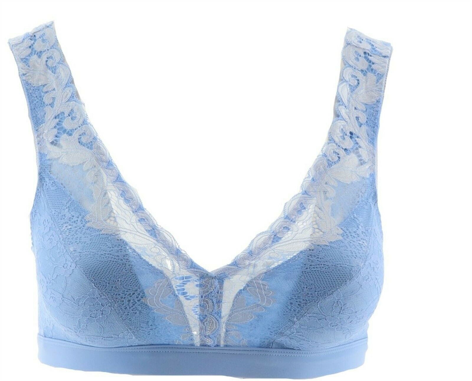 Breezies Wirefree Bralette with Lace Neckline-A347326-NEW
