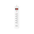 thumbnail image 1 of Monster 3001104 8 ft. 6 Outlets Power Strip with Surge Protection, White, 1 of 1