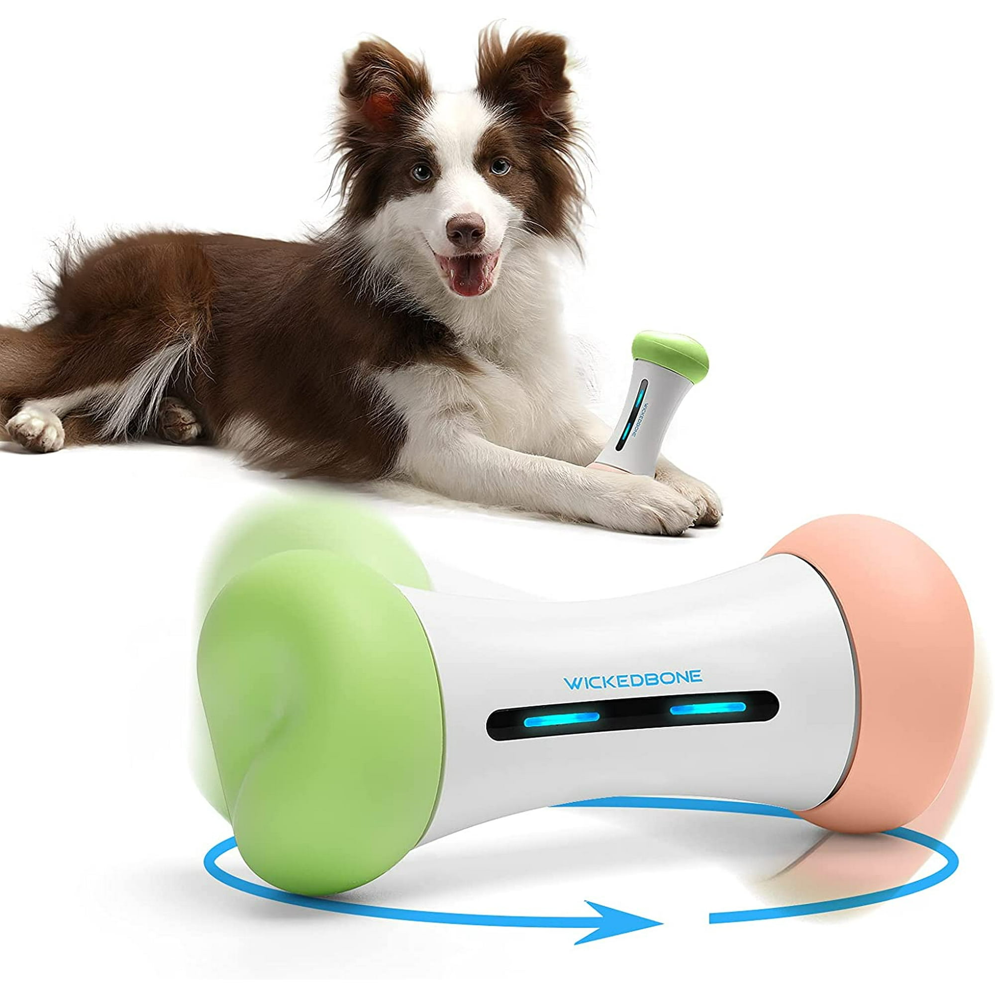 Iguohao Boqii Smart Dog Bone Toys Automatic Interactive Dog Toys Multiple Interactive Mode Remote Control Pet Dog Toys In App Control Electronic M