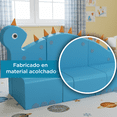 thumbnail image 3 of PLAYOUT KIDS | Sillón Infantil Modular Dino Couch Diseño Dinosaurio Azul Marino Espuma Alta Densidad, 3 of 4