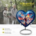 thumbnail image 3 of MUKTIVE Penguin Funeral Urns for Human Ashes Adult Men & Women, Keepsake Memorial Heart Urn for Adult Female, Lantern Blue Cremation for Ashes Mom & Dad,(1 Large, 4 Keepsake), 3 of 7