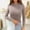 Khaki, variant on BZGTZT Women's Fall Mock Neck Sweaters Gold Buttons Long Sleeve Solid Ribbed Knit Shirts Basic Slim Fit Pullover Tops