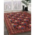 thumbnail image 3 of Ahgly Company Machine Washable Indoor Rectangle Traditional Sienna Brown Area Rugs, 6' x 9', 3 of 7