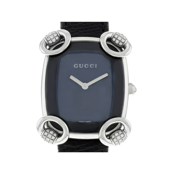 Gucci 117 Horsebit Cocktail YA117505 Stainless Steel Quartz Ladies Watch (Display Model)