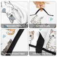 thumbnail image 6 of Multicolor Cat and Heart White Pattern Teens Toddler Nap Mat with Pillow, Sleeping Mat Bag for Preschool Daycare 59"x22", 6 of 6