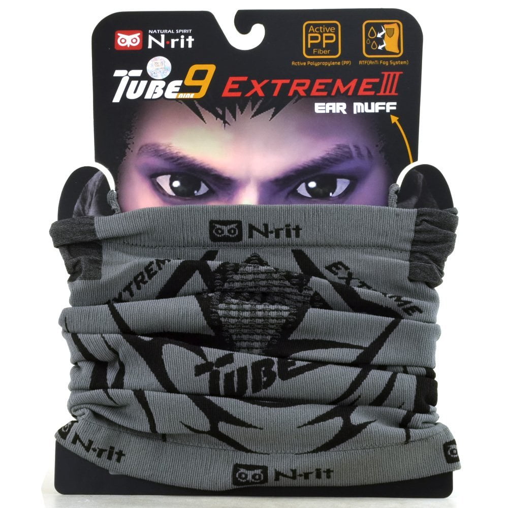N-rit TUBE9 EXTREME3 Winter Neck Gaiter Warmer Reversible Ear Loop Face Cover for Men/&Women