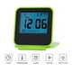 thumbnail image 1 of Reloj despertador digital de viaje de sobremesa plegable portátil con calendario de temperatura Fecha Semana Verde, 1 of 9