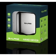 Alpine Industries Commercial High Speed Hand Dryer Automatic Stainless Steel Hand Dryer Machine, 120V Chrome
