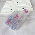 thumbnail image 4 of O2t For iPhone 15 Pro Case Luminous Shockproof Epoxy TPU Phone Cover o7Y 3D Butterflies - Luminous B, 4 of 5