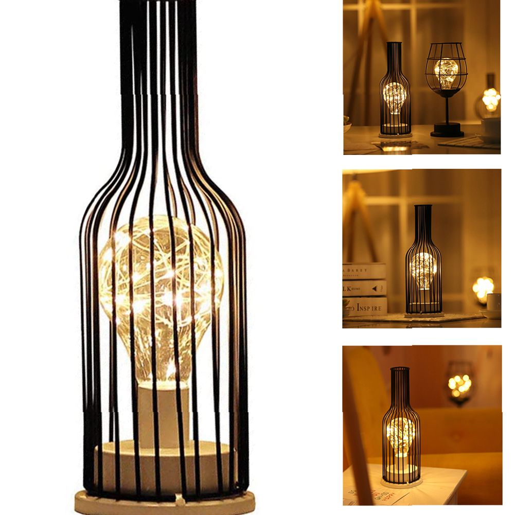 Wine Bottle Lights Decorative Red Wine Shape Lamp Led Desk Lamp Wine