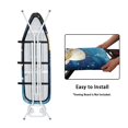thumbnail image 4 of HELLHERO Iron Pad Board Cover with Christmas Snowman 15" x 54" Polyester Fabric Iron Board Protective Cover for Tailor Shop Home Home Laundry Room, 4 of 5