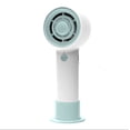 thumbnail image 1 of Mini ventilador USB azul HA1 con batería recargable, ventilador portátil silencioso, batería pequeña con Base de escritorio para enfriar Lo, 1 of 5