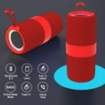 thumbnail image 2 of Dammyty Portable Bluetooth Speaker with Deep Bass Basser, Wireless Stereo Sound Bluetooth Speaker With 5.3,IP67 Waterproof,TWS Pairing for Home Party Outdoor（Red）, 2 of 7