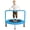blue, variant on RAVS 36 Inch Toddler Trampoline Mini Rebounder, Thick Safety Pad, Adjustable Foam Handle, Foldable