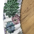 thumbnail image 5 of Ambesonne Cactus Fitted Round Tablecloth, Succulent Plants Garden, 56"- 60" Diameter, Multicolor, 5 of 5