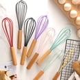 thumbnail image 5 of Fouet de Cuisson en Fil de Silicone Premium, Batteur à Œufs en Acier Inoxydable, Mélangeur d'Œufs Coloré, Outils de Cuisson 10 Pouces, 5 of 5