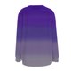 thumbnail image 3 of Gibobby Sudaderas para mujer Sudaderas de Halloween para mujer de gran tamaño camisetas de otoño y día festivo con cuello redondo(Morado,CH), 3 of 4