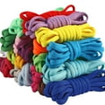 thumbnail image 2 of 2 Pair Half Round Shoe Laces for Sneakers, 29 Colors Shoelaces for Sneakers, Athletic Shoelaces in 4 Different Lengths, 2 of 3