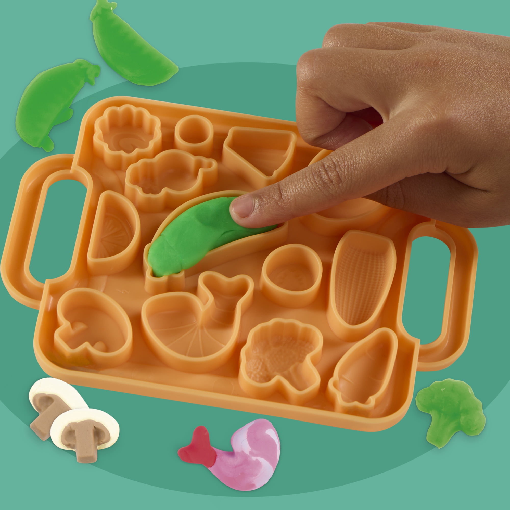 Play-Doh Wok & Wonton 8-Piece Kitchen Playset for Kids 3+