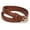 Brown, variant on Women's Skinny PU Leather Belt - 0.7" Thin Strap with Gold Buckle, Adjustable for Jeans & Dresses (Coffee)