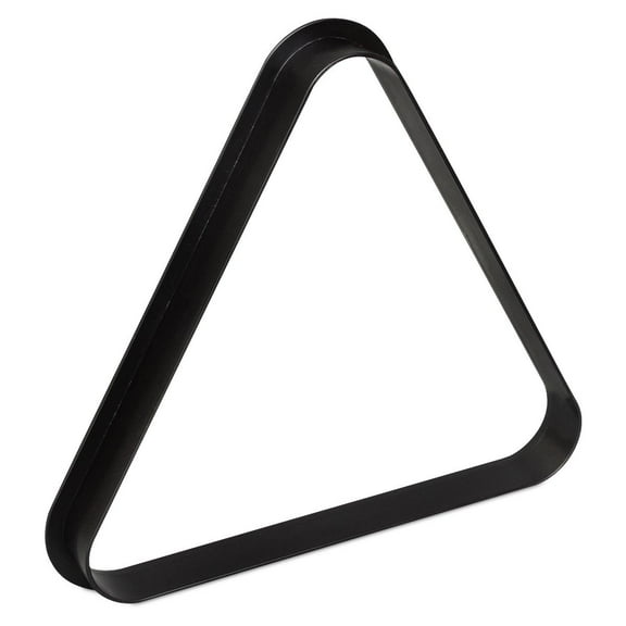 OKKO Billiard Pool Table Plastic 8 Ball Triangle Rack Black for Standard 2 1/4" Pool Balls