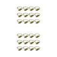 thumbnail image 2 of Bearachild 12 Pieces Home Restaurant Leaf Shaped Napkin Banquet Portable Ceremony Decoration Napkins Ornament Rhinestone Ring Oro 2piezas, 2 of 6