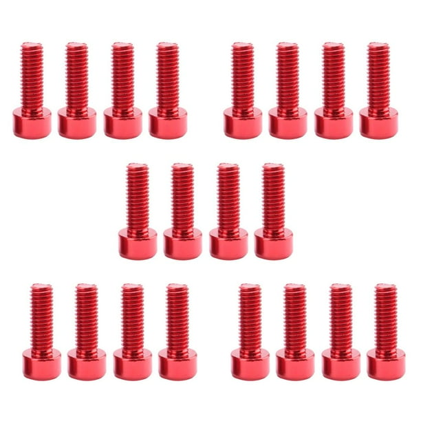 Tornillos de jaula de botella de agua de 20 piezas Tornillo hexagonal, tornillo de varilla
