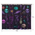 thumbnail image 5 of Psychedelic Halloween Pattern Shower Curtain 84"x72" ,Bathroom Decorative Shower Curtains Set with 12 Hooks,Modern Waterproof Washable Shower Curtain, 5 of 6