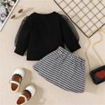 thumbnail image 5 of Toddler Baby Girls Clothes Skirt Outfits Set 2 Piece Long Sleeve Ruffle Shirt Corduroy Mini Skirt Dress Outfit Toddler Boy Girl Winter Outfits for Toddler Kids 4T, 5 of 9