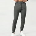 thumbnail image 6 of Manyulin Men's Tapered Jogger Pants with Zipper Pockets Slim Fit Sweatpants Athletic Workout Gym Fall Trendy Trouser, 6 of 6
