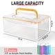 thumbnail image 3 of Caja de Almacenamiento para Pinturas Acrílicas de 56 Ml (2 Onzas Líquidas), Capacidad para 48 , Organizador de Pinceles y Manualidades con Asa., 3 of 5