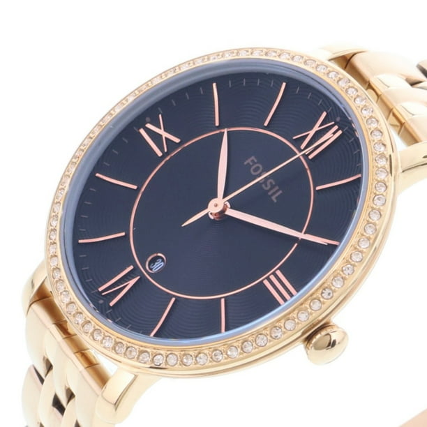 Fossil Women s ES4723 Quartz Rose Gold Watch Walmart