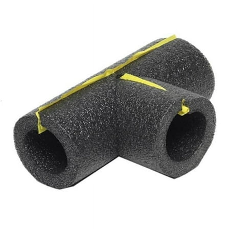 0.75 in. Polyethylene Foam Tee Pipe Insulation, Grey