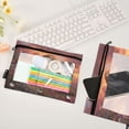 thumbnail image 4 of 2 Pack Flip Folders with Clear PVC Window Binder Pouches 3-Ring Binder Organizer for Office & Home Majestic Powerful Lion, 4 of 6