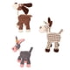 thumbnail image 1 of PT171-3pcs juguete molar de peluche para perros-blanco + marrón + gris Adepaton 2034752, 1 of 8