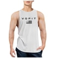 thumbnail image 2 of Tanks Tops Cotton Vest Men'S Sleeveless Breathable Summer Vest Summer Fitness Hombre Muscle Sleeveless Tanks For Men White L, 2 of 4