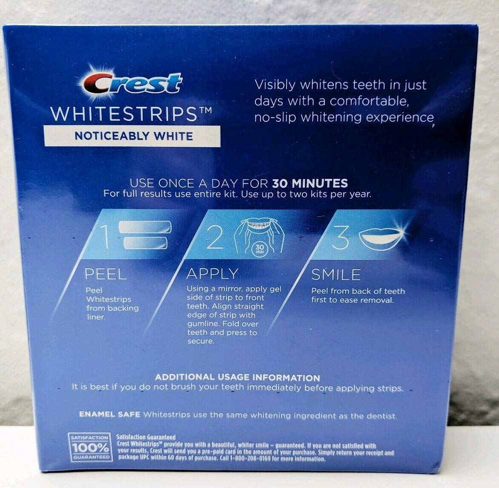 Crest 3D Whitestrips Noticeably White Teeth Whitening Kit, 10 Treatments photo 2