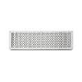 thumbnail image 1 of Air Return Grill 8″ x 30″ with 10″ x 32″ Faceplate – Decorative Tudor Mushroom Design HVAC Vent Cover, Cast Aluminum, Powder-Coated, Repaintable Wall Ceiling Floor Grille (VR100), 1 of 7