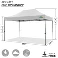 thumbnail image 5 of COBIZI 10x15ft Pop up Canopy, Easy up Heavy Duty Canopy Tent with 4 Removable Sidewalls,White, 5 of 6