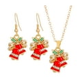 thumbnail image 3 of fenteer 3xChristmas Necklace and Earrings Set Novelty for Festive Anniversary New Year Bell, 3 of 8
