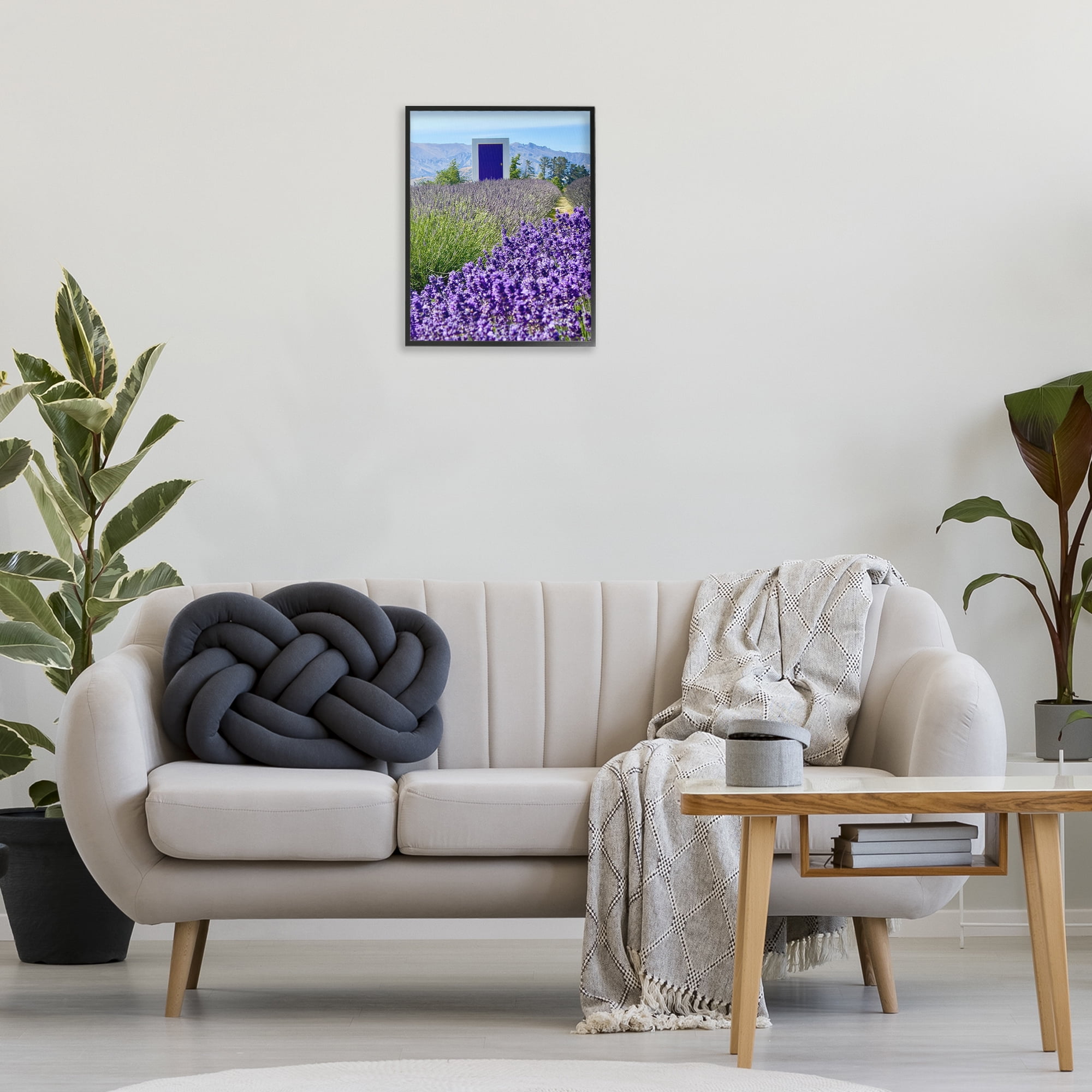 Stupell Industries Surreal Doorway Landscape Landscape Photography Black Framed Art Print Wall Art, 16 x 20