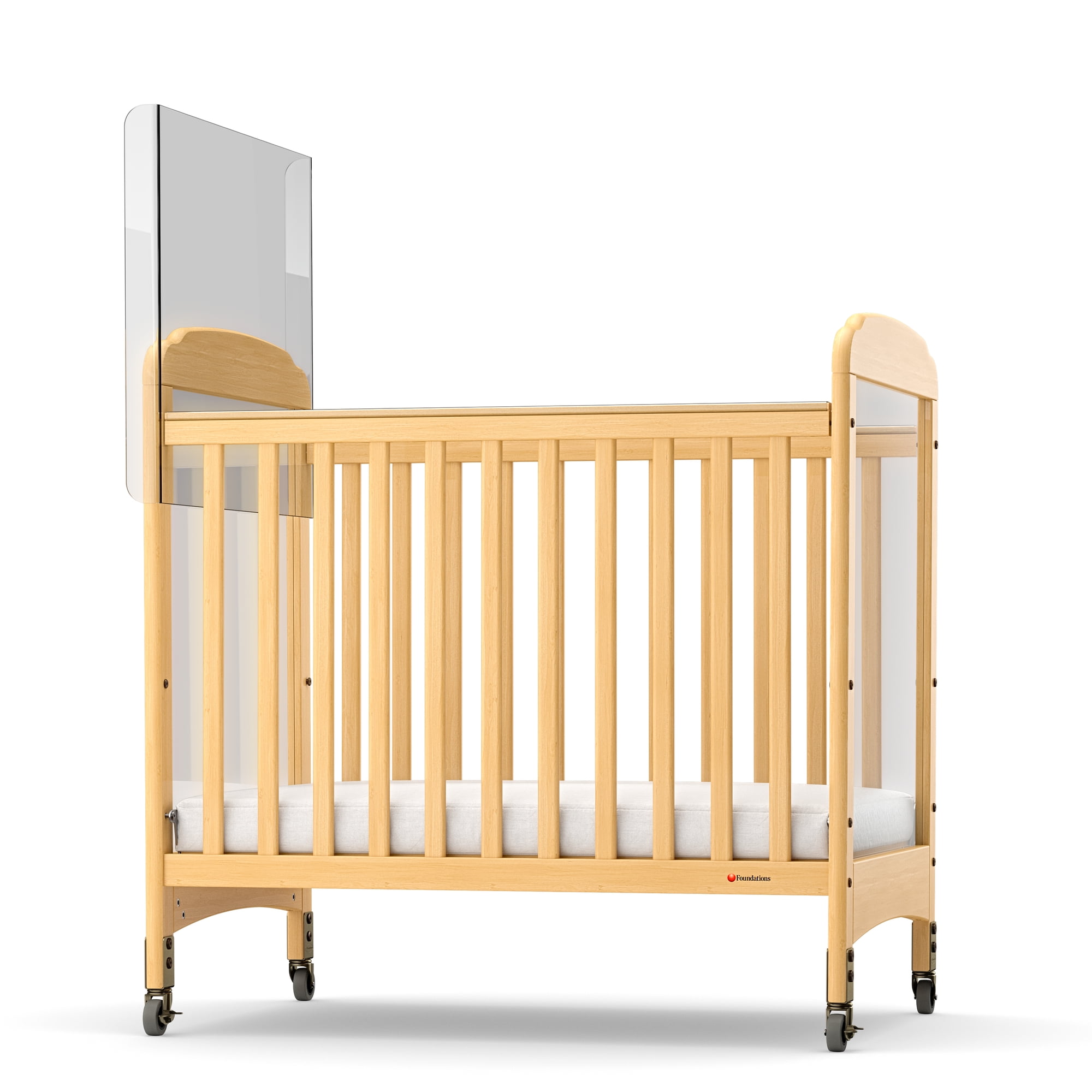 Foundations CareShield 1-Sided Crib Divider for SafetyCraft & Serenity Cribs, Plexiglass Barrier
