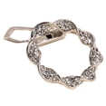 thumbnail image 1 of Brooch Pin Flower Twist Shape Sparkling Rhinestones Imitation Pearls Decor Scarf Buckle Sweaters Collars Hats Bags Coats Scarves Accessory, 1 of 8