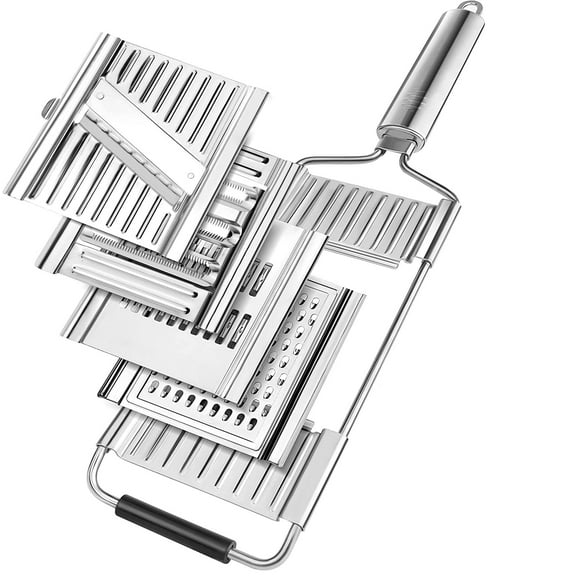 MiHerom Handheld Food Grater Professional Zester Slicing Set with 4 Interchangeable Blades
