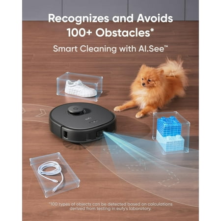 eufy Clean - X10 Pro Omni Wi-Fi Connected Robot Vacuum & Mop with Self Washing and Self Drying Auto Empty Station - Black