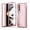 Pink, variant on MonsDirect for 7.6 inch Samsung Galaxy Z Fold 2 5G 2020 Case, Clear Plating Frame Hard PC Back Shell With Screen Protector, Slim Anti-Drop Free Folding Hinge Protection for Galaxy Z Fold 2, Gold