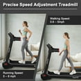 thumbnail image 2 of Tapis Roulant Électrique Pliant SuperFit 3 Hp avec Haut-Parleur Rouge, 2 of 10