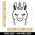 thumbnail image 2 of Lovely Llamacorn Llama Unicorn Rubber Stamp for Scrapbooking Crafting Stamping - Small 3/4 Inch, 2 of 7