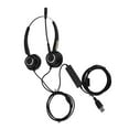 thumbnail image 2 of Call Center Headphones, Headset With Microphone USB, Comfortable Wearing Stereo Hi-Fi Sound For Computer Office Desktop Box Telephone, 2 of 8